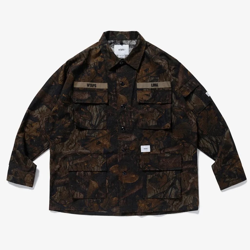 WTAPS JUNGLE LS SHIRT / RIPSTOP. COTTON Tree Camo (Display Item)
