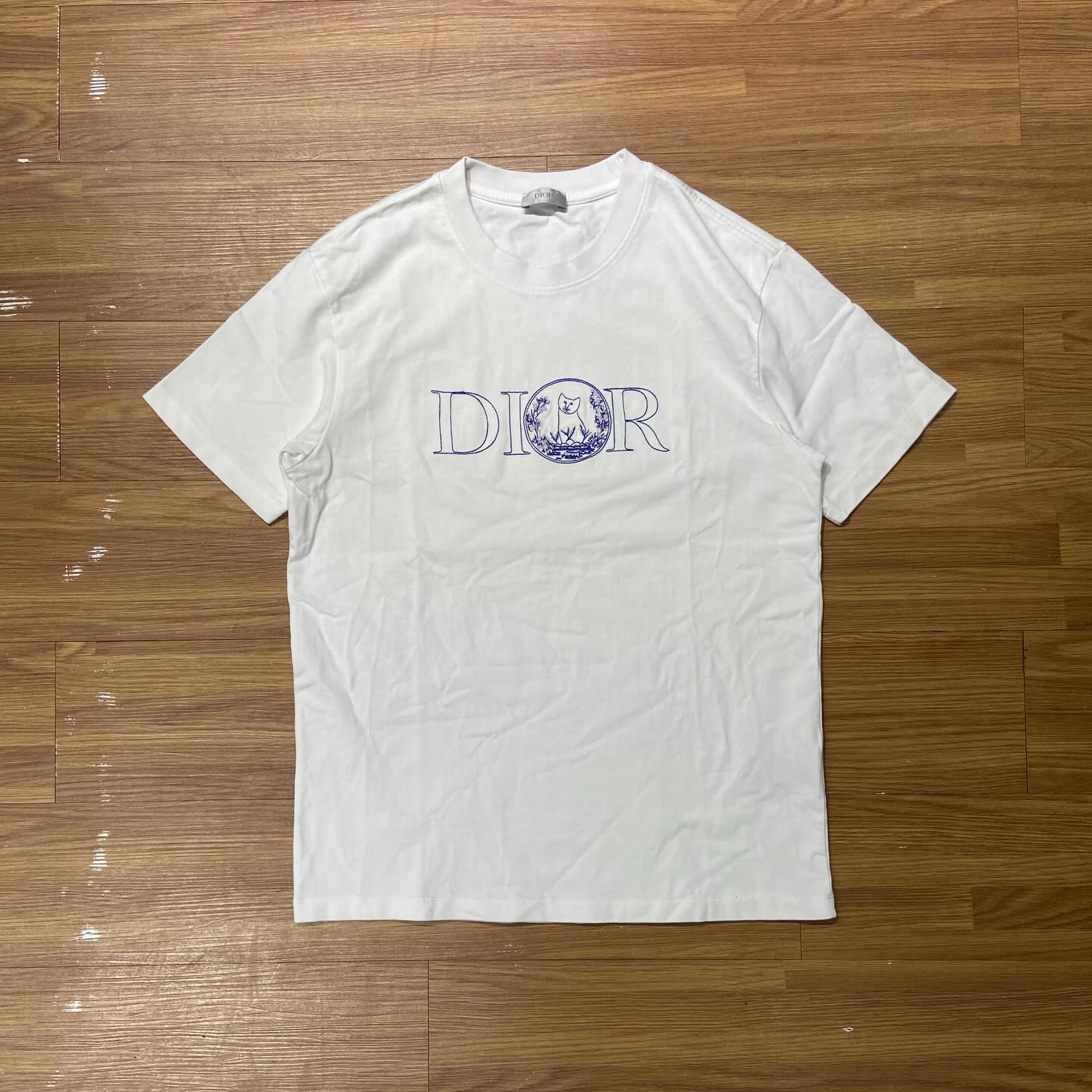 Dior Cat Tee (Made in Italy) White (Display Item)