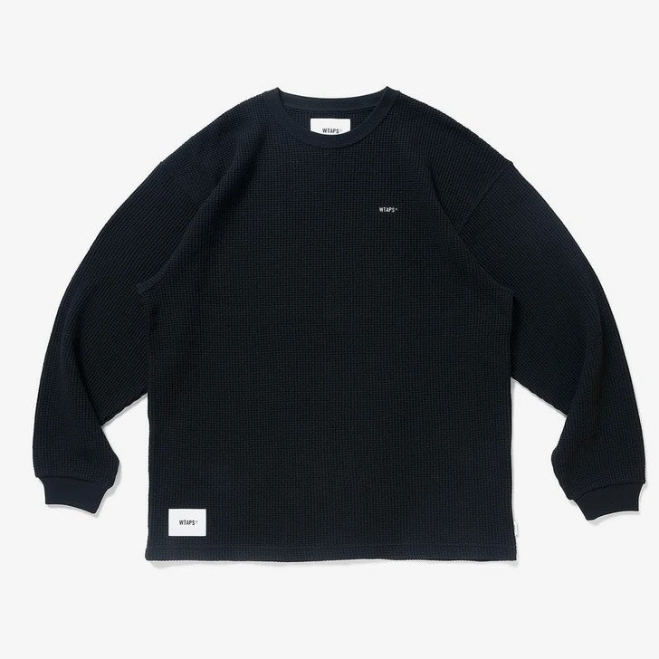 WTAPS WAFFLE LS / COTTON. LOOSE. SIGN Black (Display Item)