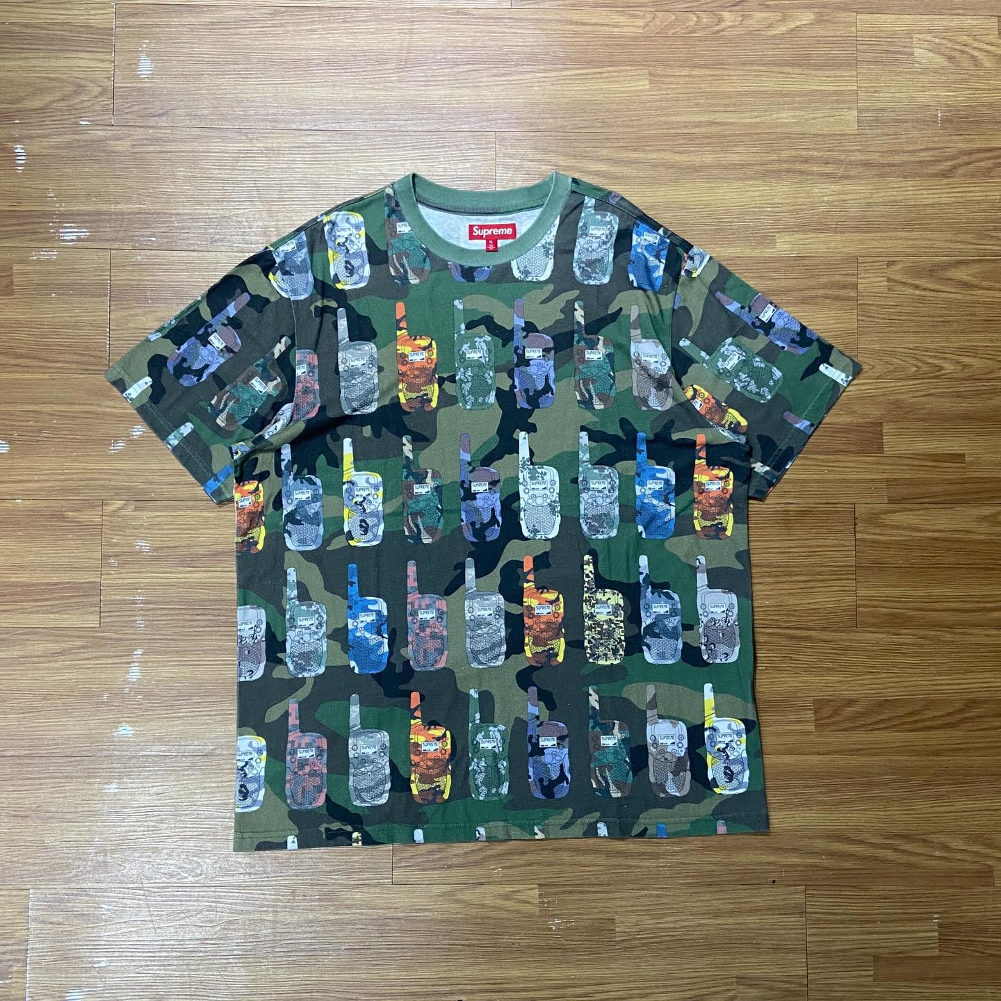 Supreme Walkie Talkie S/S Top Woodland Camo (Display Item)