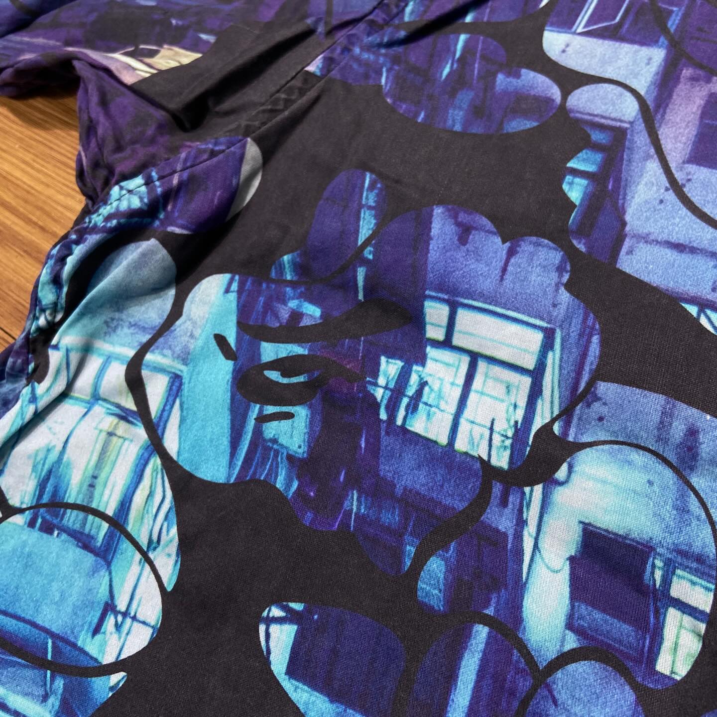 A Bathing Ape 18th Anniversary of BAPE STORE® HONG KONG Shirt (香港限定)Blue (Used)