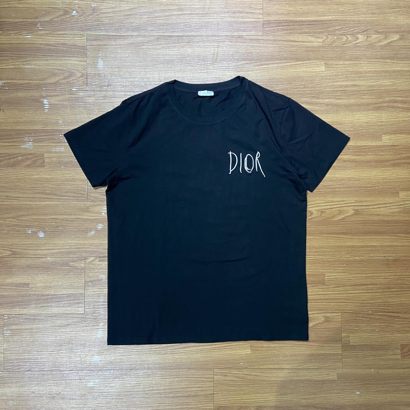 Christian Dior Art Logo Tee (Made in Portugal) Black (Display Item)