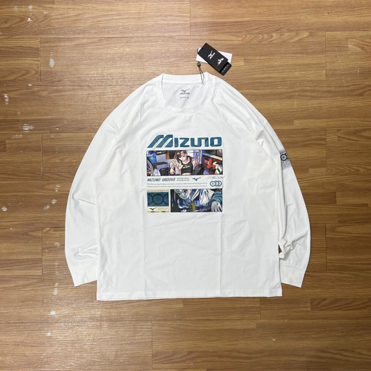 Mizuno Comics 日漫插畫 LS Tee White