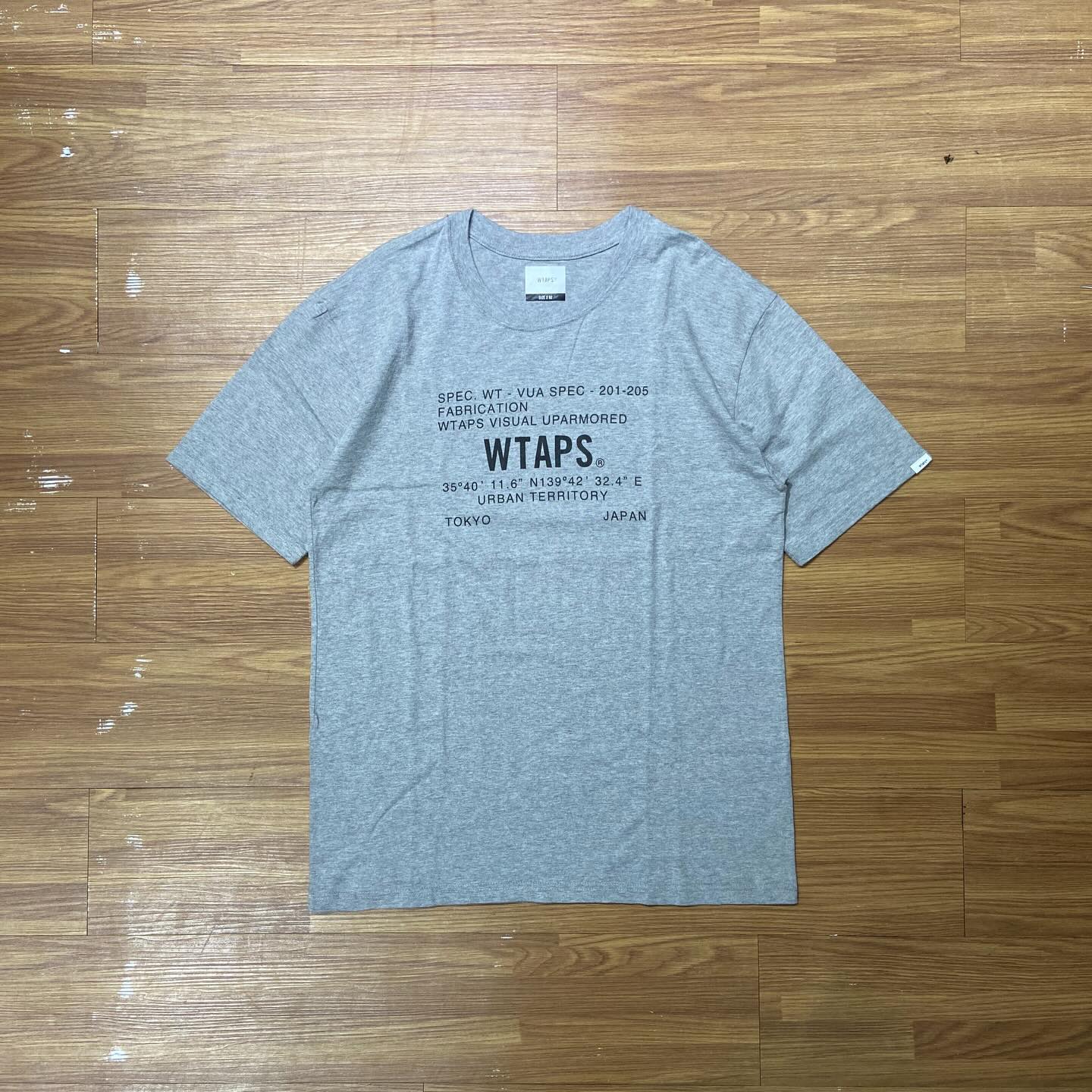 WTAPS FABRICATION SS / COTTON. TEE Grey (Display Item)
