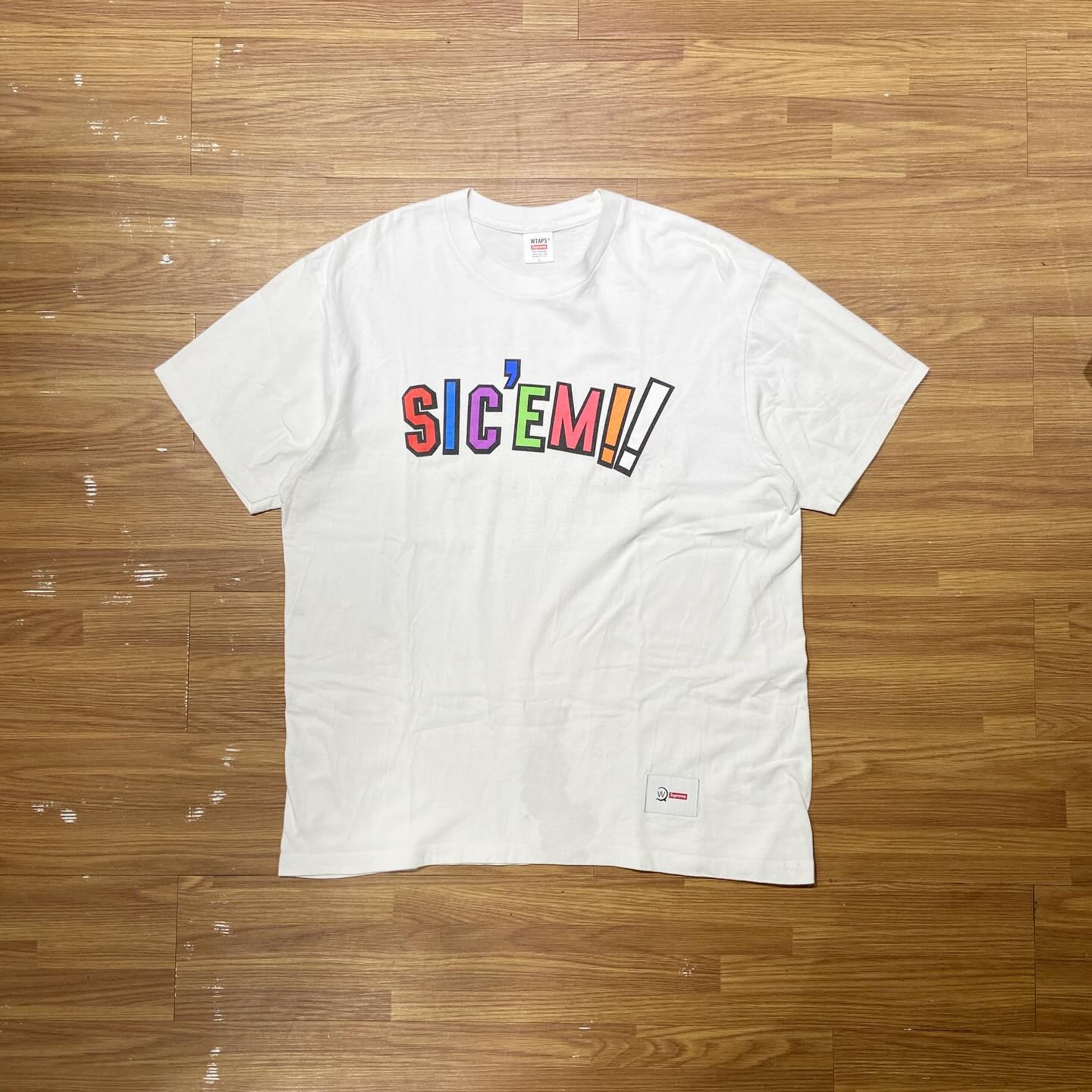Supreme x Wtaps Sic’em! Tee White (Used)