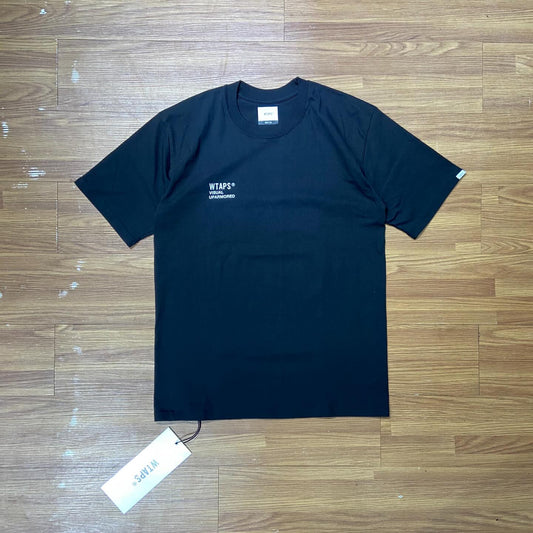 WTAPS VISUAL UPARMORED SS / COTTON. TEE Black