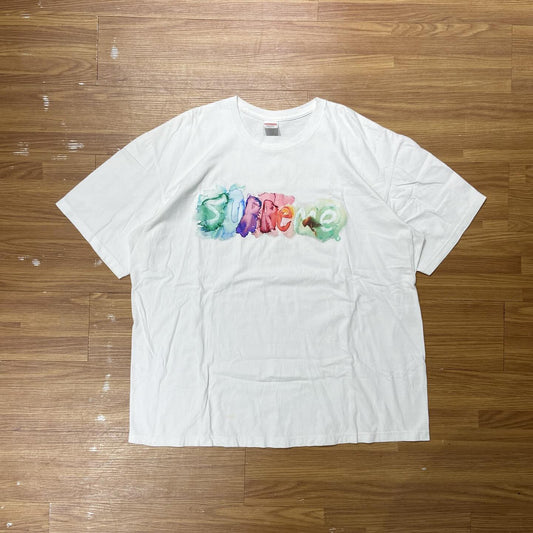 Supreme Watercolor Tee White (Used)