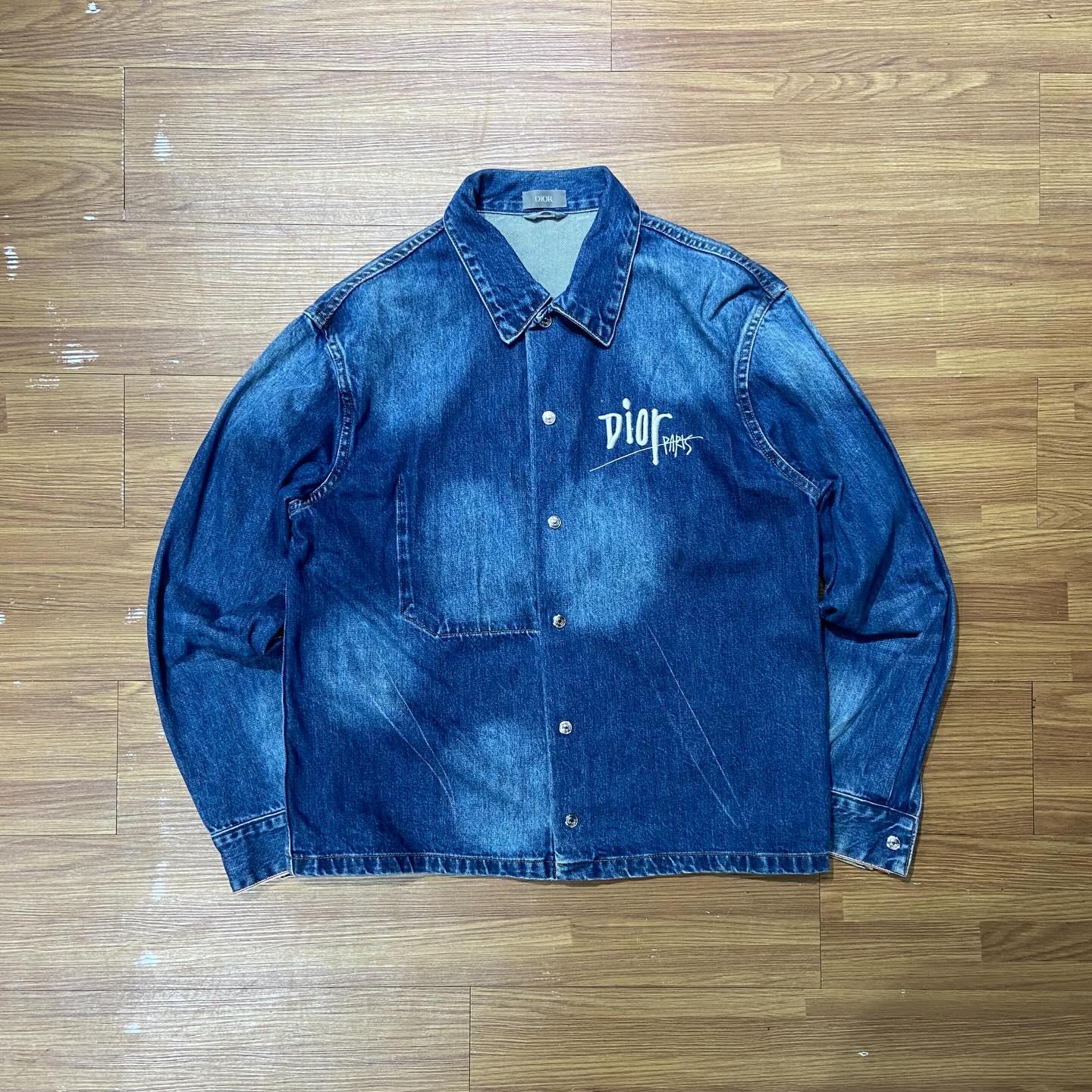 Christian Dior x Stussy Worldwide Denim Shirt (Made in Japan) Indigo (Display Item)