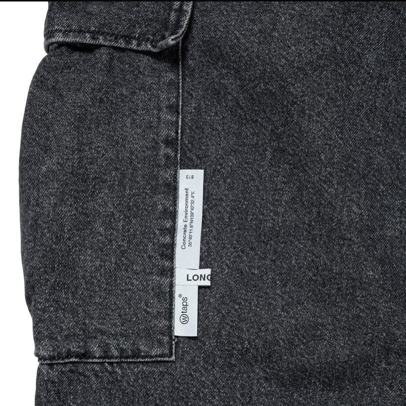 WTAPS MILT2301 TROUSERS / COTTON. DENIM Black Denim (Display Item)