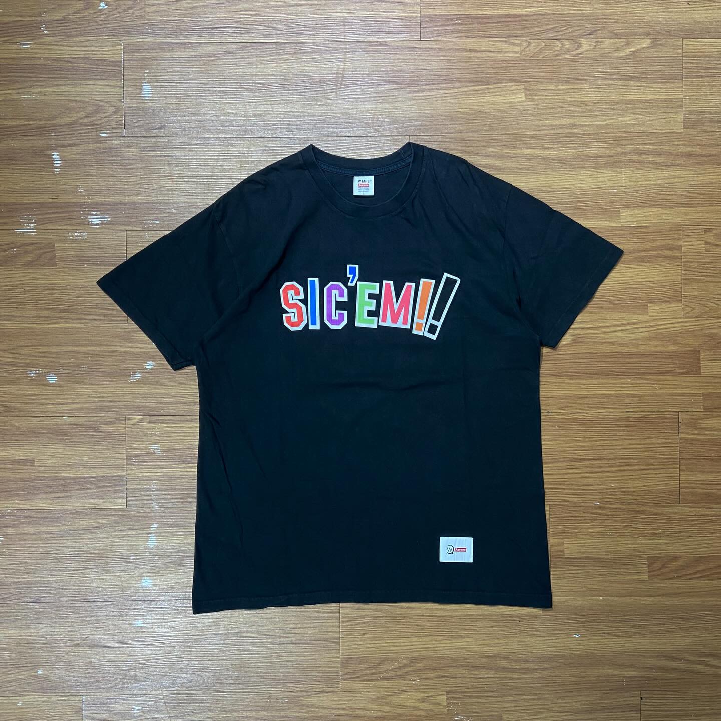 Supreme x Wtaps Sic’em! Tee Black (Used)