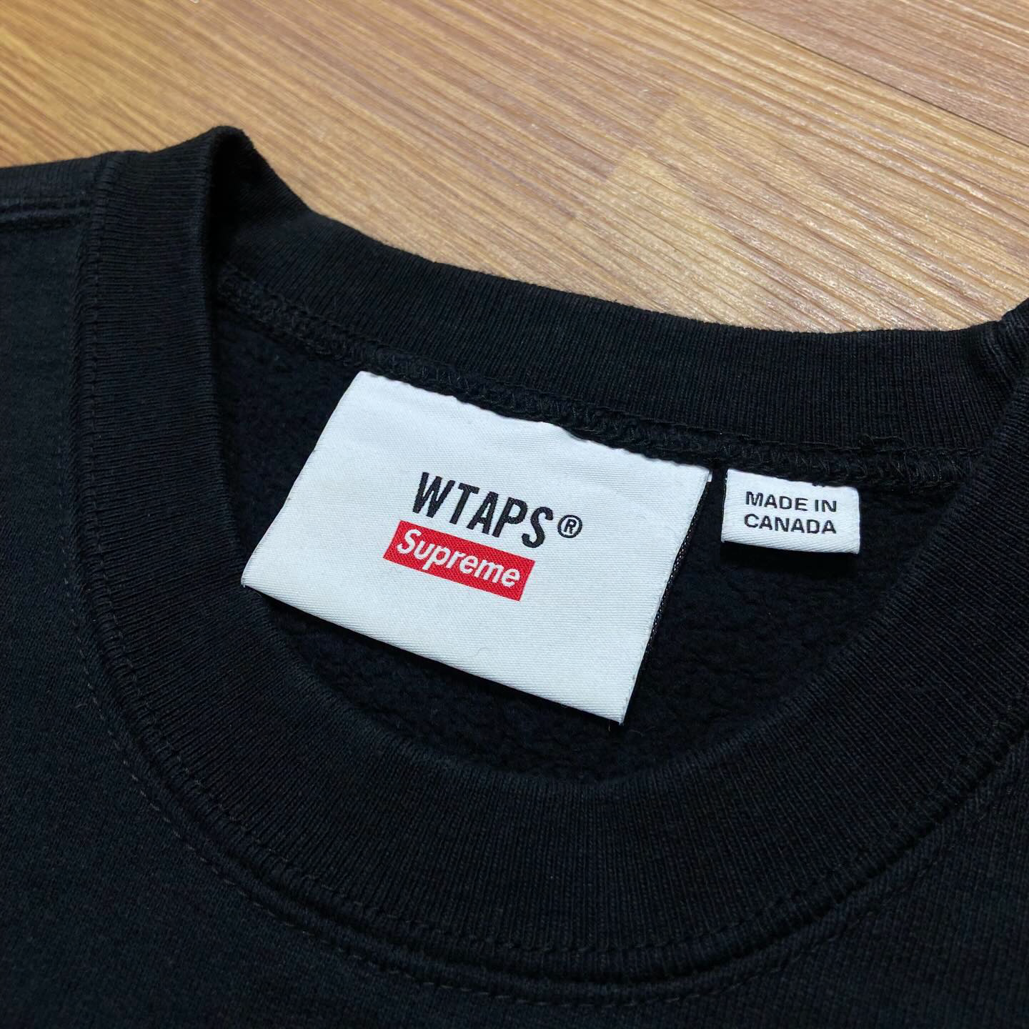 Wtaps x Supreme Sweat Crewneck (Made in Canada) Black (Display Item)