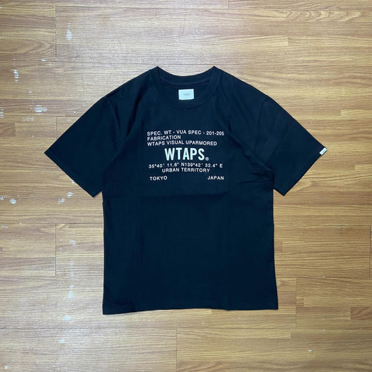 WTAPS VISUAL UPARMORED SS / COTTON. TEE Black (Display Item)