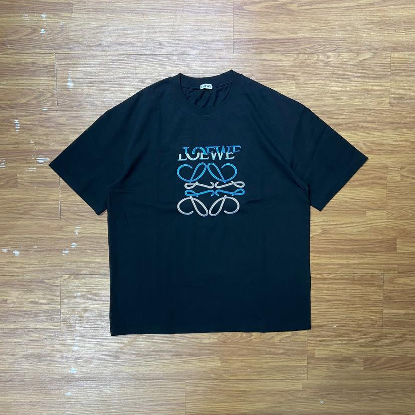 Loewe Anagram Embroidery Tee (Made in Portugal) Black (Display Item)