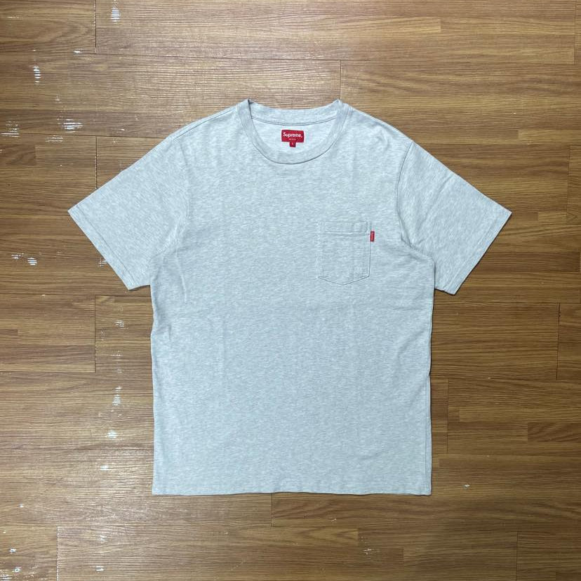 Supreme Pocket Tee SS  Ash Grey (Used)