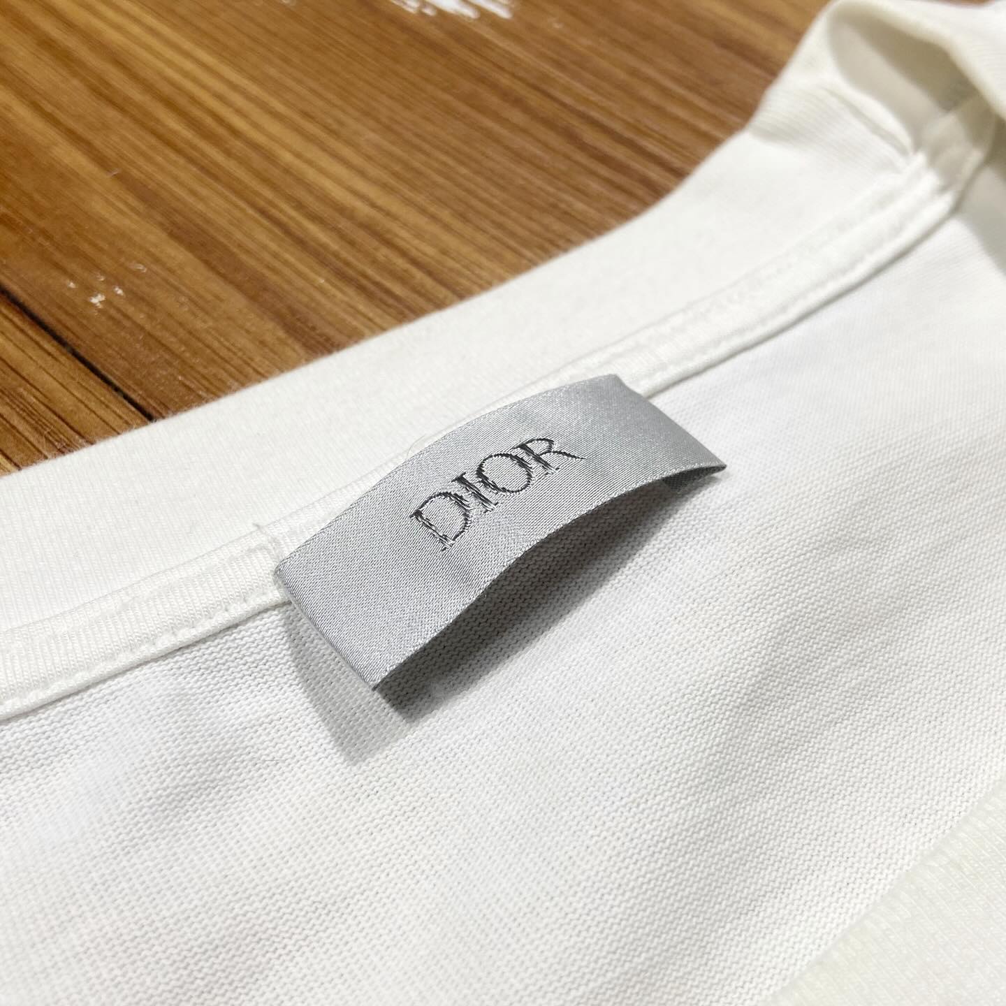 Christian Dior Embroidery Floral Tee (Made in Portugal) White (Display Item)