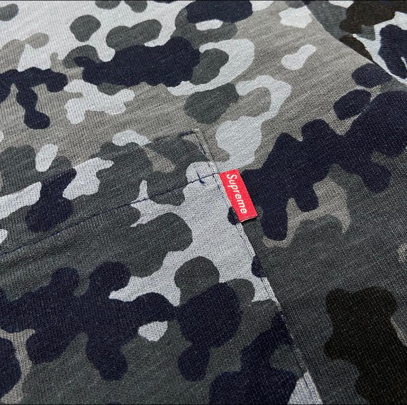 Supreme Pocket Tee SS  Navy Camo (Display Item)