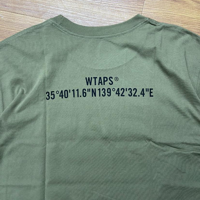 WTAPS GPS SS / COTTON. TEE (Made in Japan🇯🇵) Olive Drab (Display Item)
