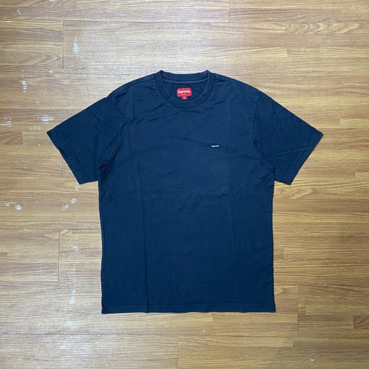 Supreme Small Box Tee SS Navy (Used)