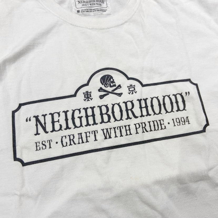 NEIGHBORHOOD NBHD CRAFT WITH PRIDE TEE White (Used)