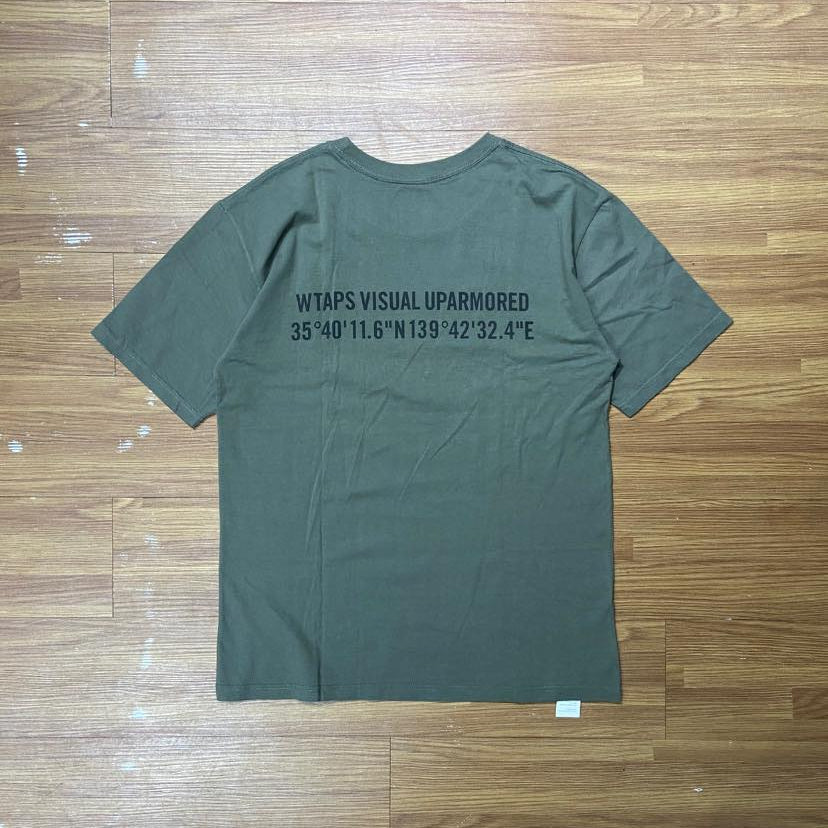 WTAPS ISSUE SS / COTTON. TEE (Made in Japan🇯🇵) Olive Drab (Display Item)