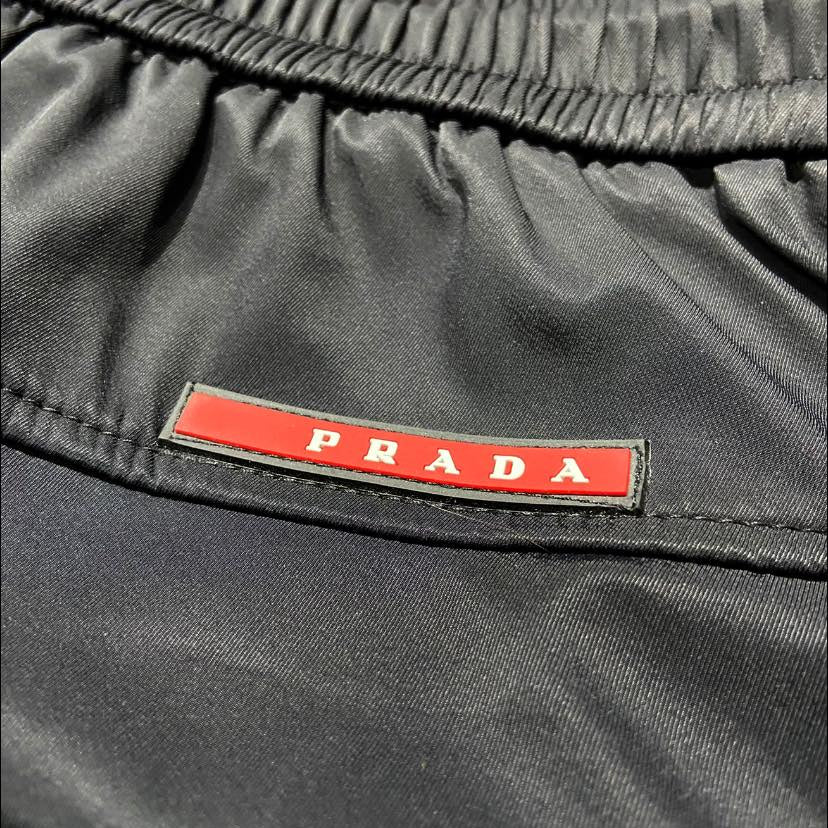Prada Nylon Zip Pocket Pant (Made in Moldova) Black (Display Item)