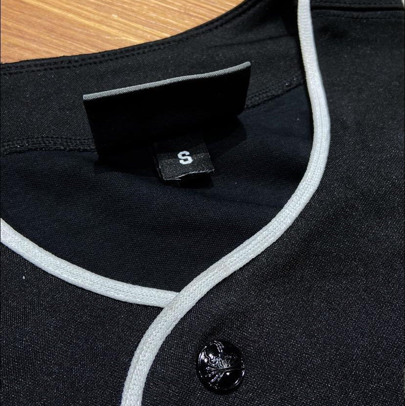 Mastermind World x Mitchell & Ness Baseball Shirt SS Black (Display Item)