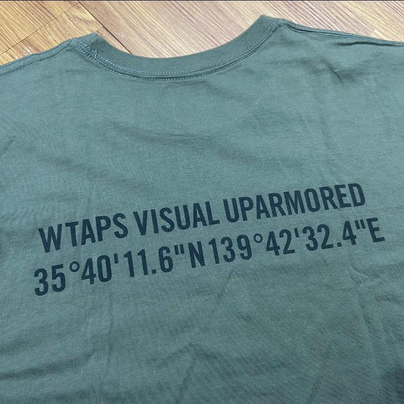WTAPS ISSUE SS / COTTON. TEE (Made in Japan🇯🇵) Olive Drab (Display Item)