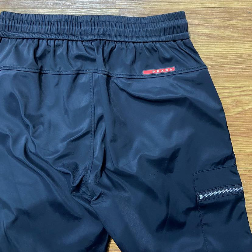 Prada Nylon Zip Pocket Pant (Made in Moldova) Black (Display Item)