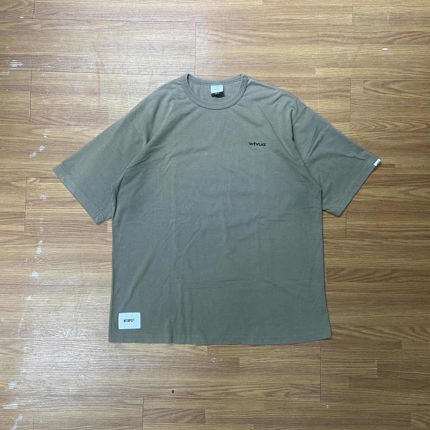 WTAPS INDUSTRY. DESIGN SS / TEE. COPO (Made in Japan🇯🇵) Olive Drab (Used)