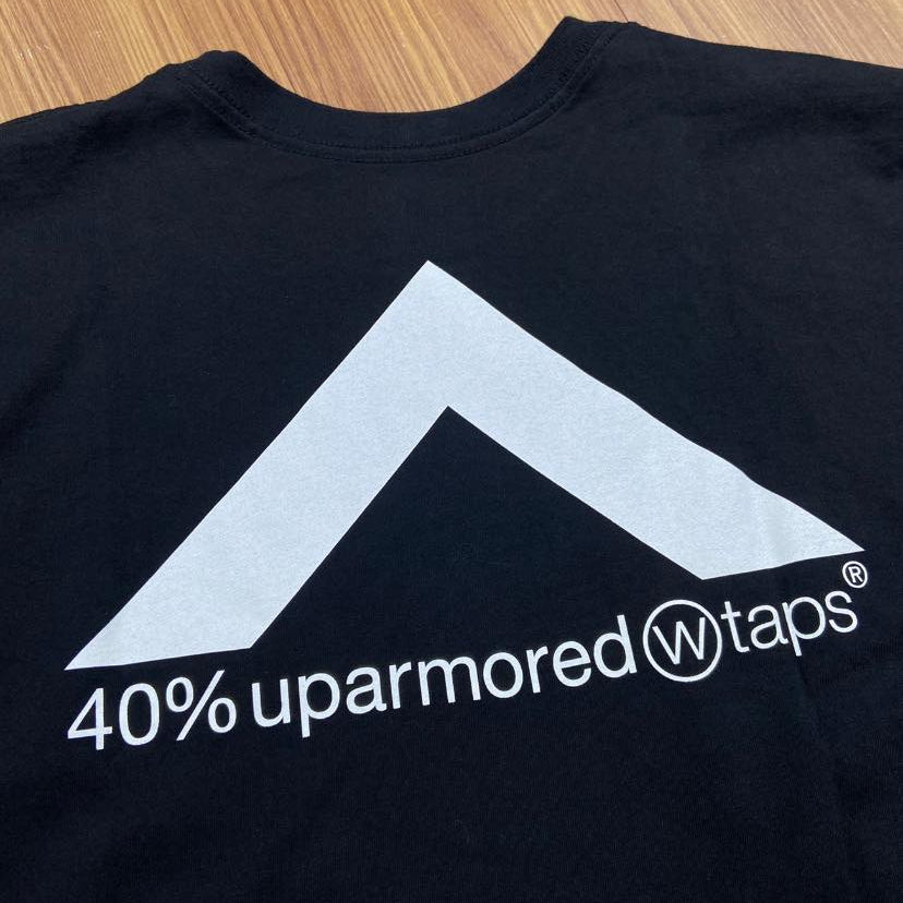 WTAPS 40% UPARMORED SS / COTTON. TEE (Made in Japan🇯🇵) Black (Display Item)