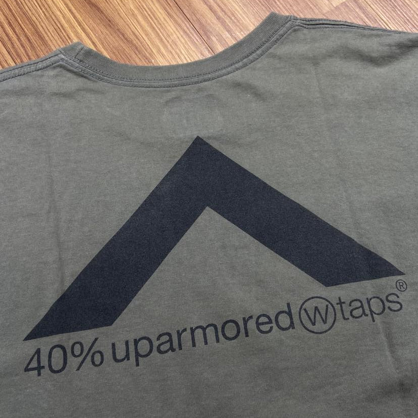 WTAPS 40% UPARMORED SS / COTTON. TEE (Made in Japan🇯🇵) Olive Drab (Display Item)