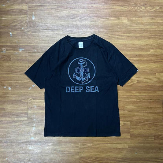 NEIGHBORHOOD DEEP SEA TEE⚓️ (Made in Japan🇯🇵) Black (Used)