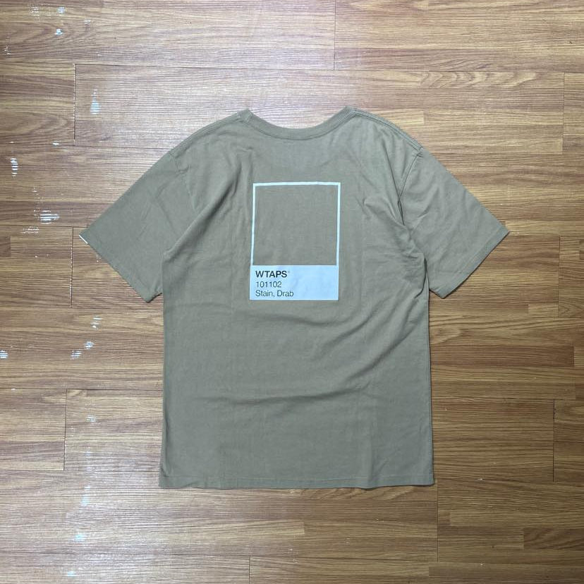 WTAPS PANTONE SS / COTTON. TEE (Made in Japan🇯🇵) Olive Drab (Used)