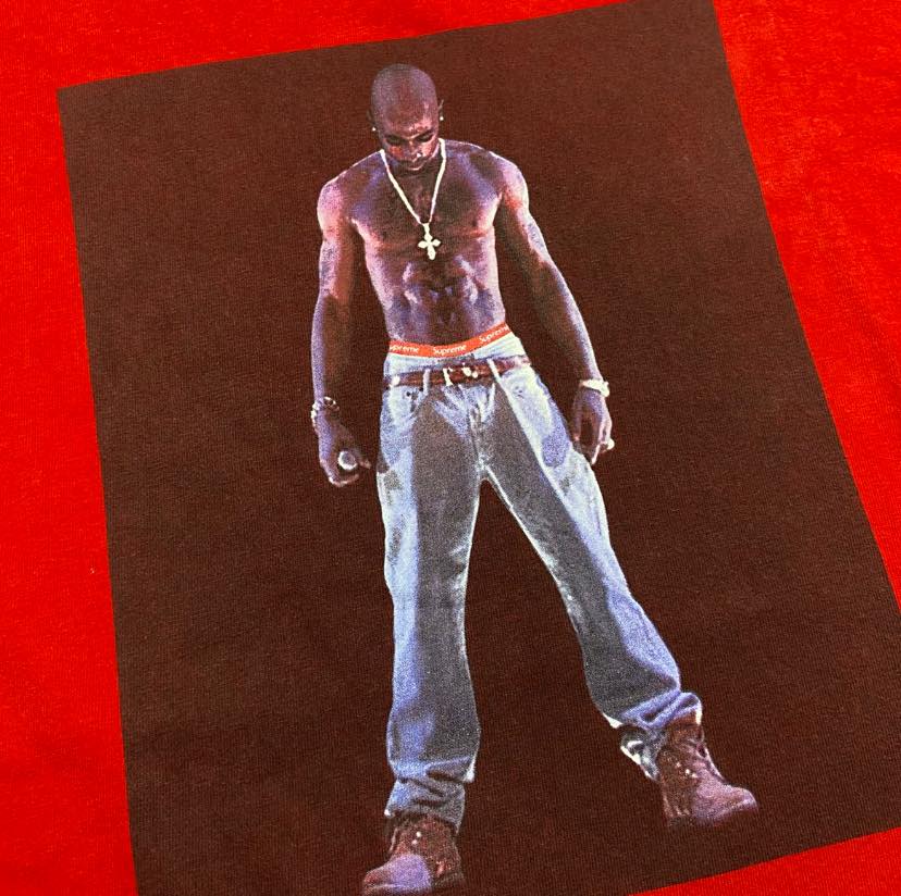 Supreme Tupac Hologram Photo Tee Red (Used)
