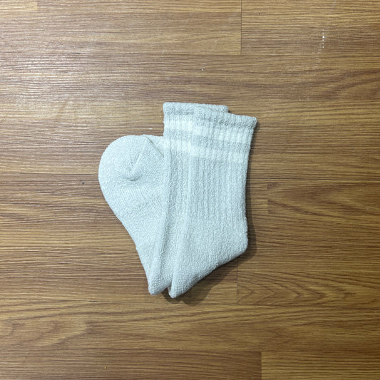 Pin Sktbs Long Crew Socks Grey/White