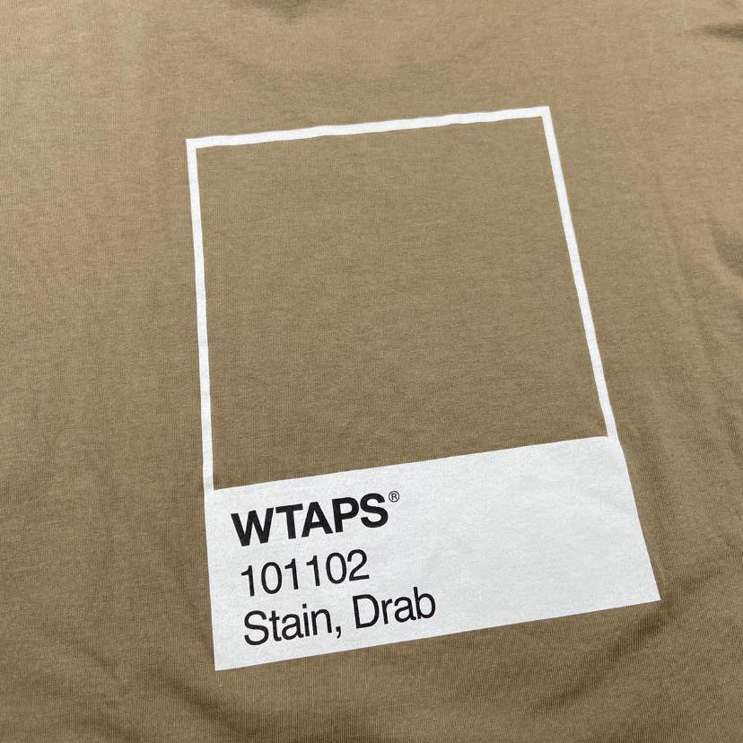 WTAPS PANTONE SS / COTTON. TEE (Made in Japan🇯🇵) Olive Drab (Used)