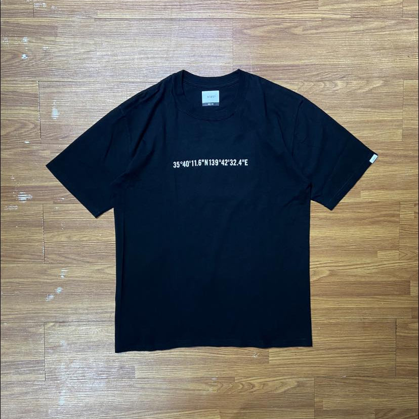 WTAPS GPS SS / COTTON. TEE (Made in Japan🇯🇵) Black (Display Item)