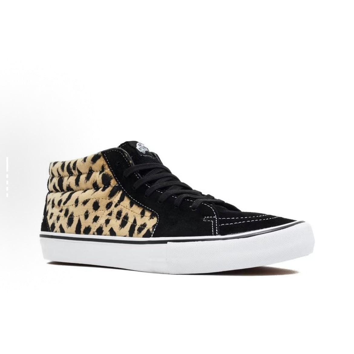 Supreme x Vans SK8 Mid Velvet Leopard Black VN0A347UOPM