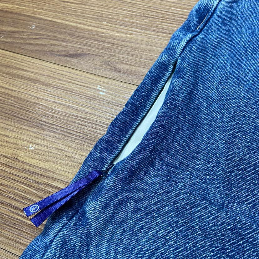 DENIM BY VANQUISH & FRAGMENT WASHED DENIM JEANS (Made in Japan🇯🇵) Washed Blue (Display Item)