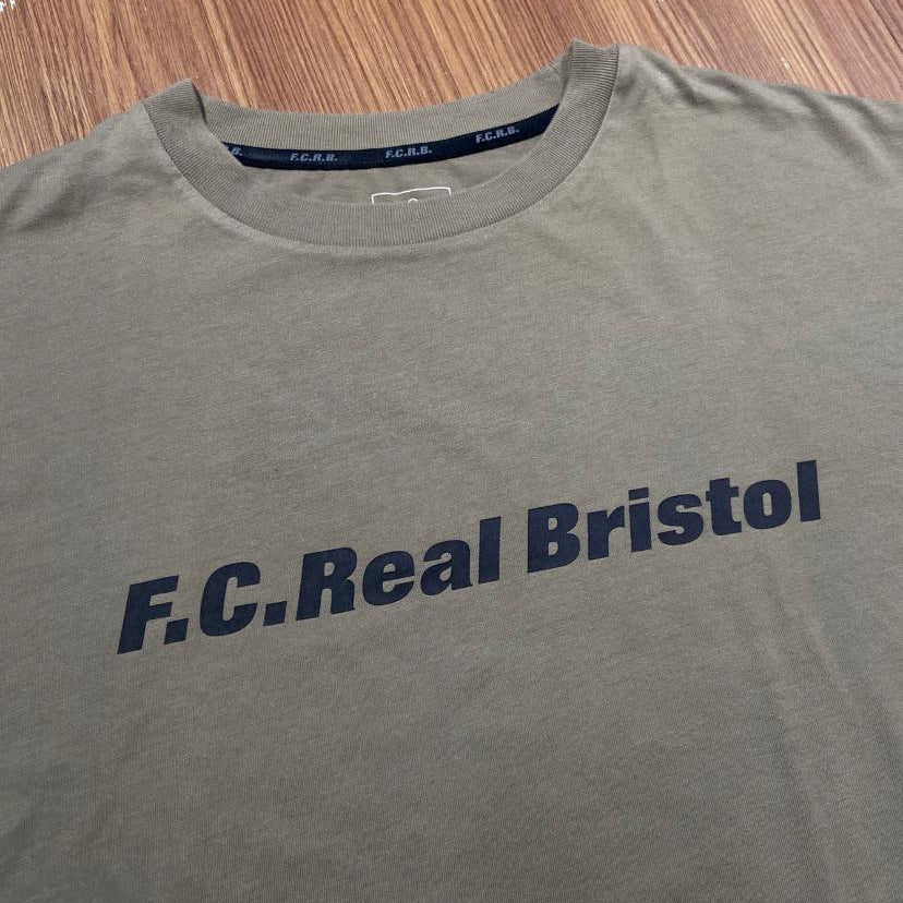 F.C.Real Bistrol (FCRB) Authentic Team Tee  Olive Drab (Display Item)