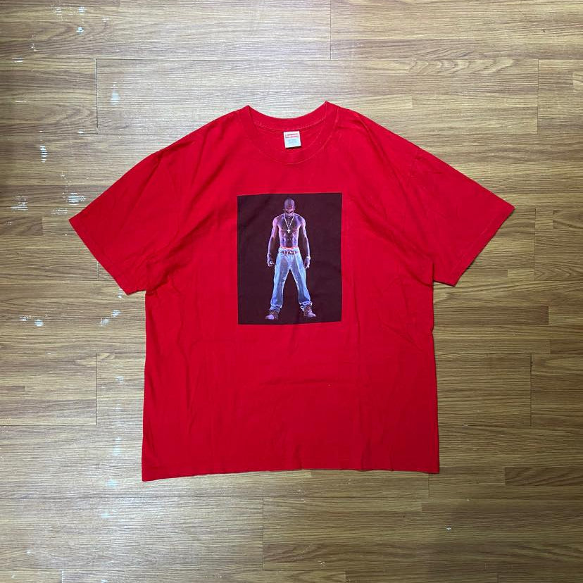 Supreme Tupac Hologram Photo Tee Red (Used)