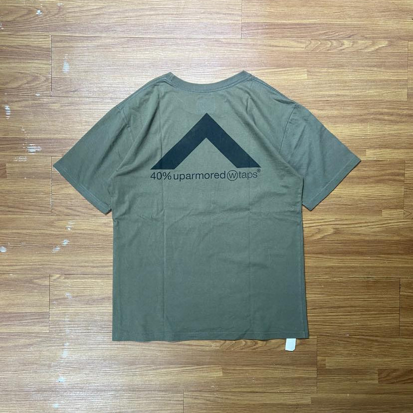 WTAPS 40% UPARMORED SS / COTTON. TEE (Made in Japan🇯🇵) Olive Drab (Display Item)