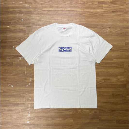 Supreme Bandana Box Tee White (Used)