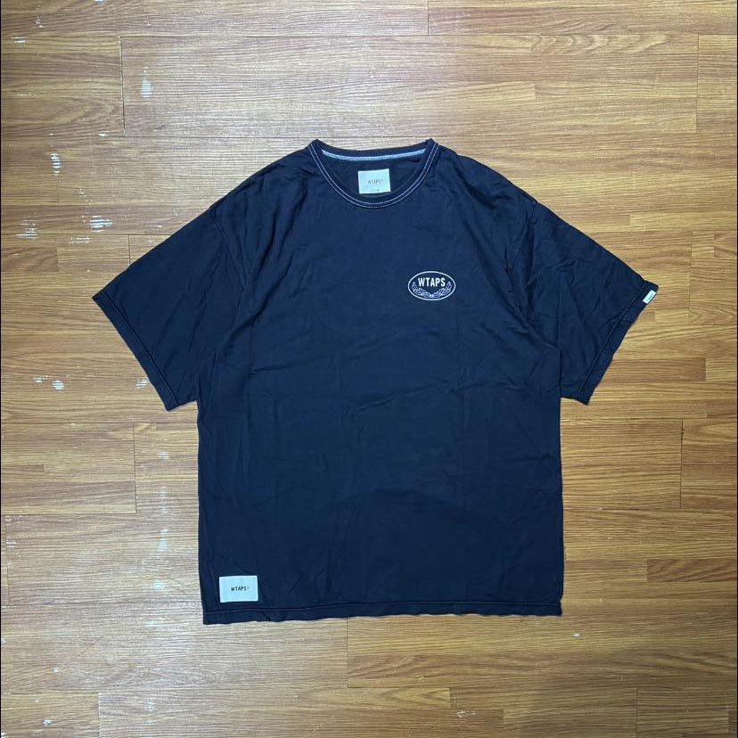 WTAPS ACADEMY SS / COTTON. TEE (Made in Japan🇯🇵) Navy (Display Item)