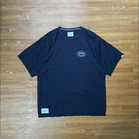WTAPS ACADEMY SS / COTTON. TEE (Made in Japan🇯🇵) Navy (Display Item)