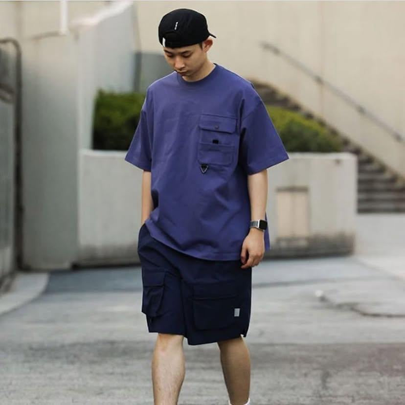 Pin Sktbs Waterproof Pocket Tee Purple Mountain Green Sand White