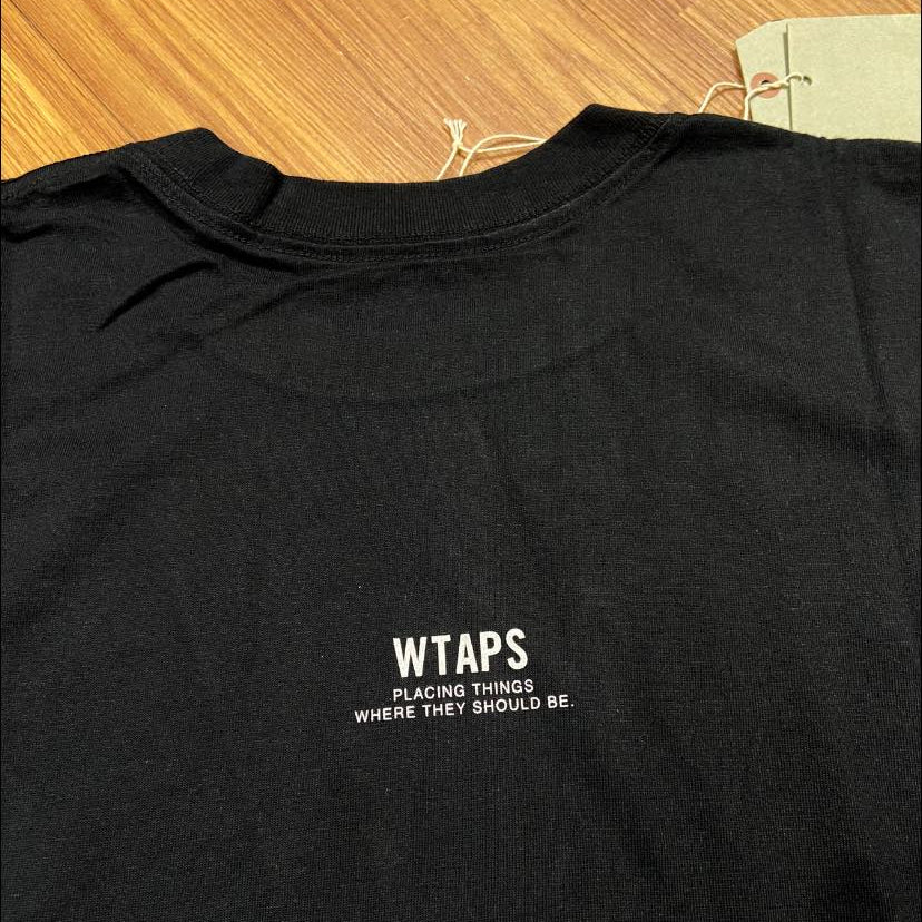 WTAPS GPS SS / COTTON. TEE (Made in Japan🇯🇵) Black