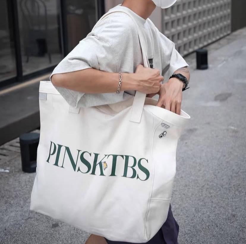 Pin Sktbs Big Tote Bag Natural