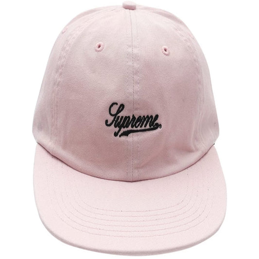 Supreme SS17 Script Logo 6-Panel Pink