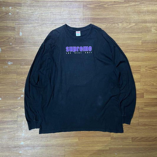 Supreme The Real Shit L/S Tee Black (Used)